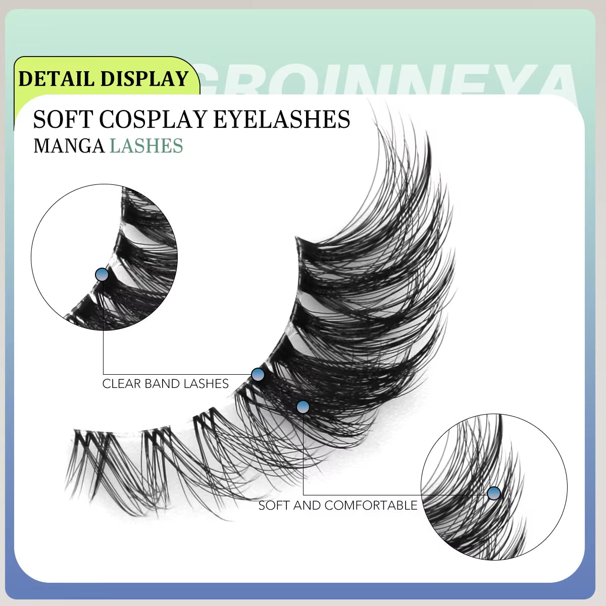 5 Pairs Cat Eye Eyelashes Fox Eye False Eyelashes Faux Mink Lashes Natural Look Eyelashes Lash Extension Makeup