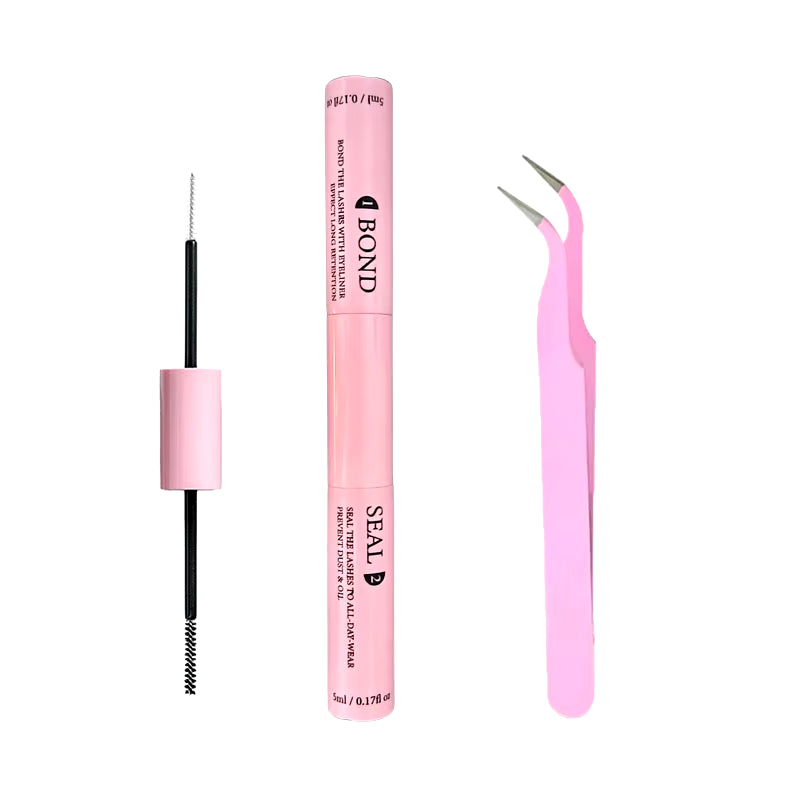 Lash Bond and Seal for Cluster Lash Glue 2In1 Glue Lasting Waterproof Clear Coating Raincoat Strong Tasteless DIY10 ML Glue