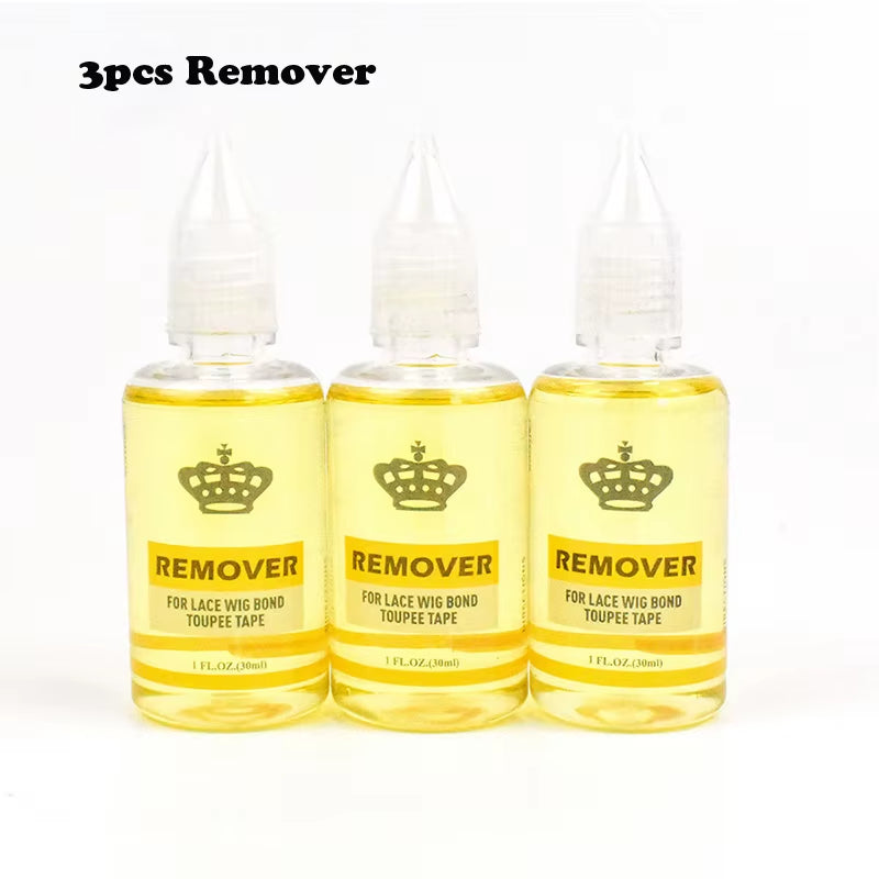 Lace Wig Bonding Glue 1.3Oz 38Ml Invisible Hair Adhesive Glue Remover Kits for Lace Frontal Wigs Toupee Strong Hold Hair Glue