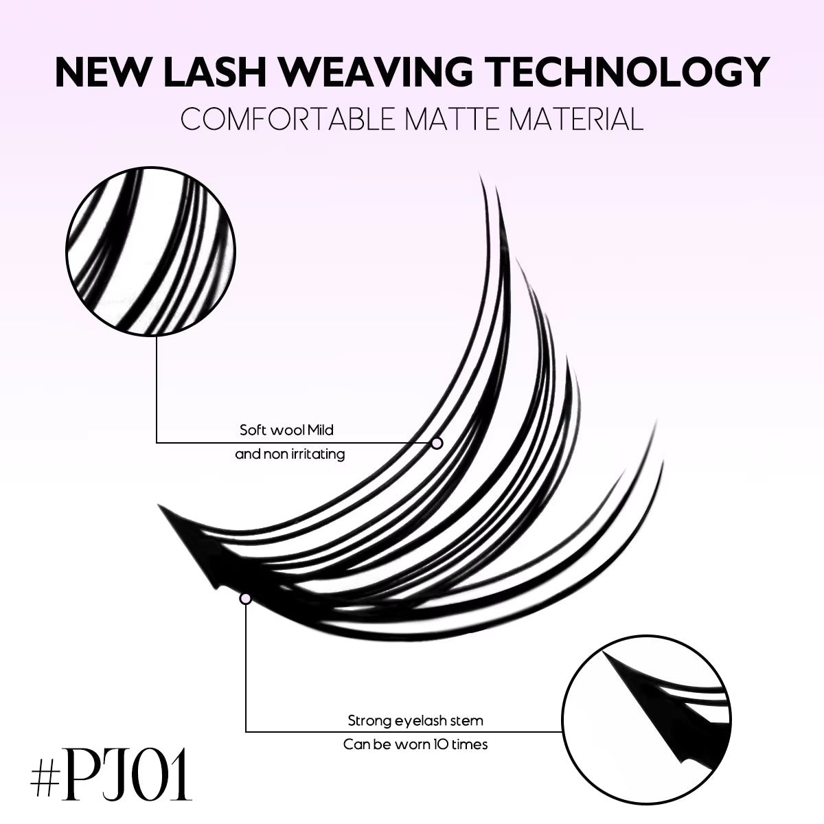 DIY Lash Extension Kit Volume Lash Clusters Individual Lashes Thick Eyelash Extension Lash Bond & Seal & Lash Tweezers
