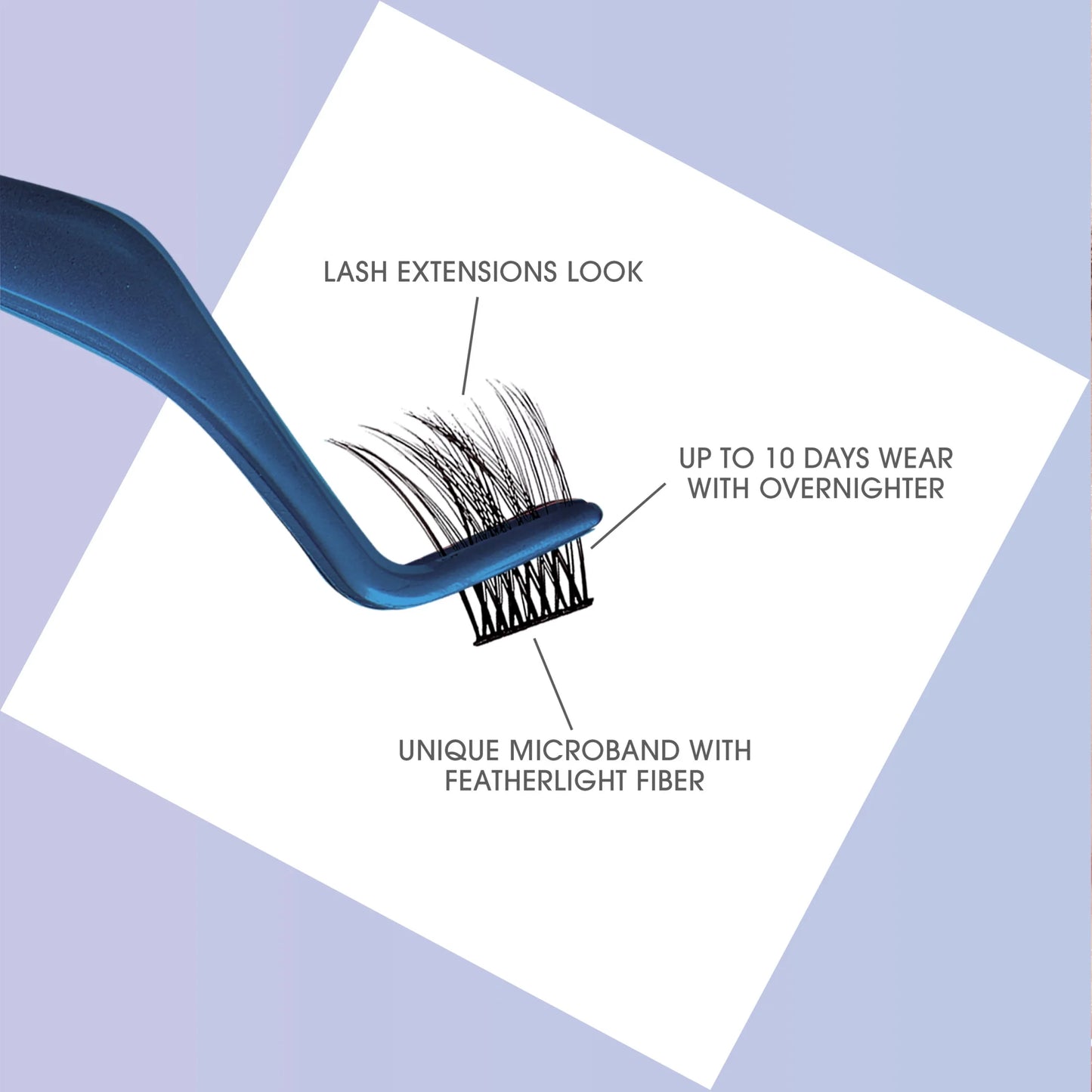 FALSCARA Lash Extension Kit, Natural Wispy, Black, 24 Lash Clusters