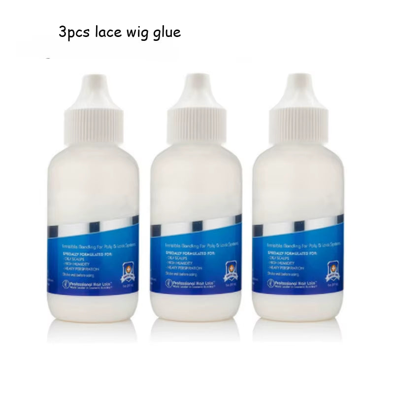 Lace Wig Bonding Glue 1.3Oz 38Ml Invisible Hair Adhesive Glue Remover Kits for Lace Frontal Wigs Toupee Strong Hold Hair Glue