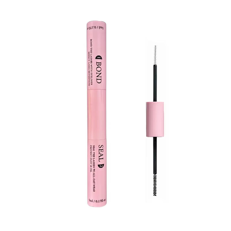 Lash Bond and Seal for Cluster Lash Glue 2In1 Glue Lasting Waterproof Clear Coating Raincoat Strong Tasteless DIY10 ML Glue
