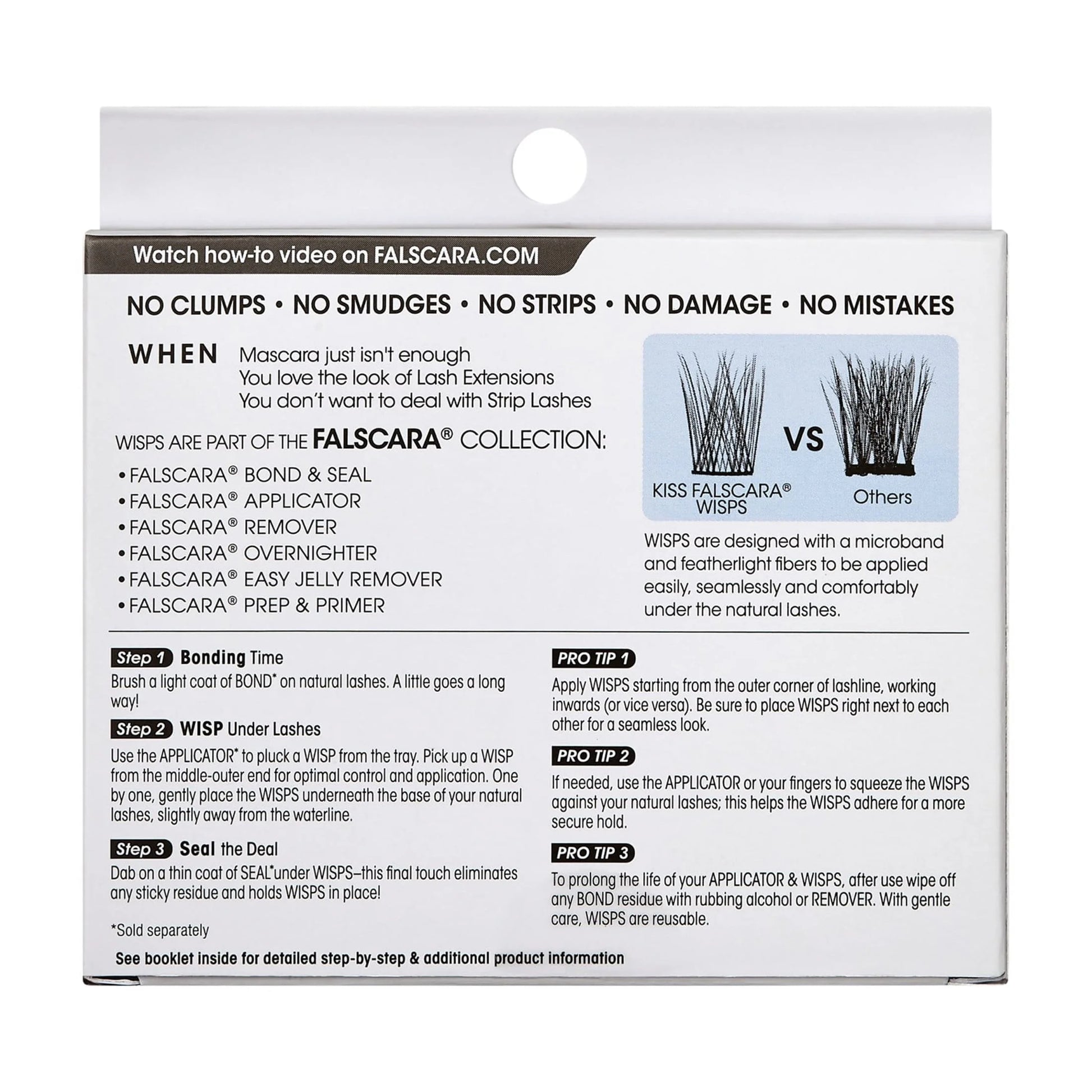 (2 Pack)  FALSCARA Collection DIY Eyelash Extensions Multipack, Lengthening Wisps, 30 Ct.